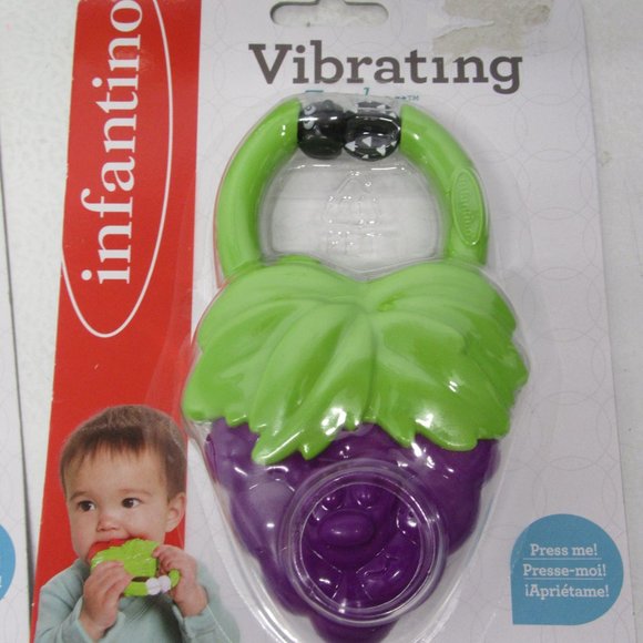 NWT! Infantino & Munchkin Baby Vibrating Teething Toy/Feeding Lot - Picture 4 of 8